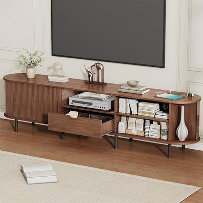 86.6" Mid-Century TV Stand - Image 3