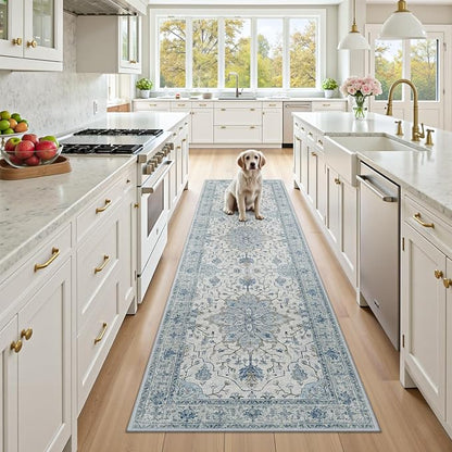 RELEANY Washable Area Rug, Runner 2'x8', Water Repellent, Pet Friendly by RELEANY