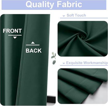 Simplebrand Ava Ever Green Blackout Curtains - Image 2