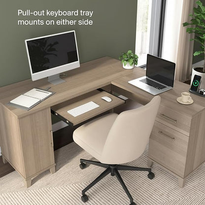 Bush Home 60-Inch L-Shaped Desk - Image 7