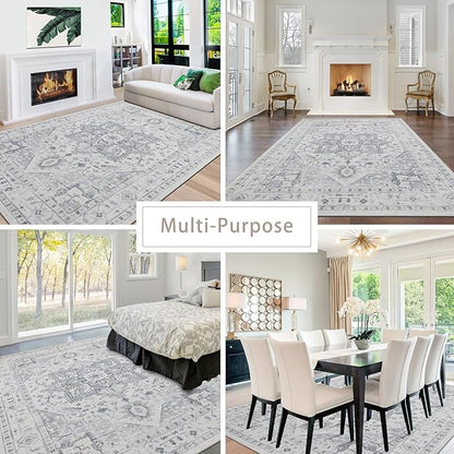 Washable Rugs 8x10 Area Rugs for Living Room, Dining Room, Playroom | Ultra - Image 5