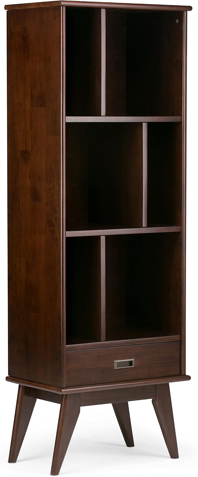 SIMPLIHOME Draper 22 inch Mid-Century Modern 6 Cubbie Bookcase - Image 5