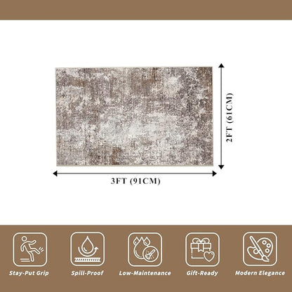 2x3 Washable Non-Slip Area Rug – Small Throw Rug - Image 2
