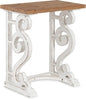 Kate and Laurel Wyldwood Rustic French Solid Wood Side Table, Chic Farmhouse by KateandLaurel