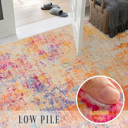 10x14 Area Rug Living Room: Modern Washable Soft Carpet Galaxy Haze | - Image 7