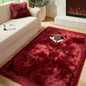 AMTOVO Faux Fur Sheepskin Rug for Living Room, 4 x 6 ft Burgundy Fluffy Area by AMTOVO