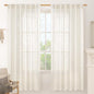 72 inch Length Cream Linen Curtains by LAMIT