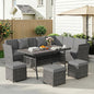 LOUVIXA 7 Pieces Patio Furniture Set, Outdoor Patio Furniture, Wicker by LOUVIXA