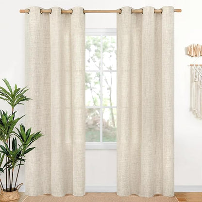 YoungsTex Linen Curtains 84 Inch Length by YoungsTex