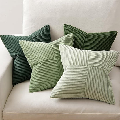 MIULEE Spring Green Decorative Throw Pillow Covers 22x22 Inch Set of 4 Boho - Image 6