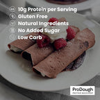ProDough High Protein- Gluten Free French Crepe Mix, Low Carb, 8g of Protein per Serving, No Added Sugars, Keto Friendly, Makes 24 Crepes (Original)