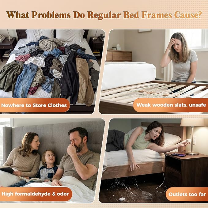 PRAISUN Bed Frame Full Size - Image 8