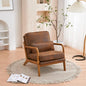 VINGLI Microfiber Rustic Comfy Accent Chair, Mid Century Modern Lounge Armchair by VINGLI
