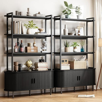 ONBRILL 71" Tall Bookshelf, 4-Tier Book Shelf - Image 3