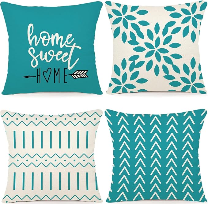 YCOLL Pillow Covers 20x20 Set of 4, Modern Sofa Throw Pillow Cover, Decorative by PillowCoversExpert