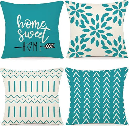 YCOLL Pillow Covers 20x20 Set of 4, Modern Sofa Throw Pillow Cover, Decorative by PillowCoversExpert