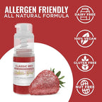 Bakell - Classic Red Tinker Dust (4g, 1x Mini Spray Pump) Edible Glitter for Food, Desserts, and Beverages!