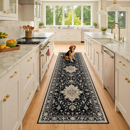 RELEANY Washable Area Rug, Runner 2'6"x8', Water Repellent, Pet Friendly by RELEANY