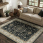 RELEANY Washable Area Rug, Water Repellent, Pet Friendly, Vintage Floral Boho by RELEANY