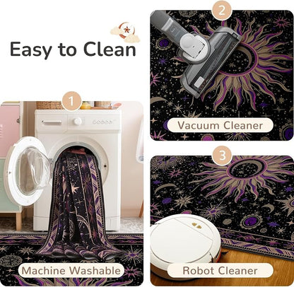 Vacuum-Friendly, 5x8 Washable Area Rug - Image 5