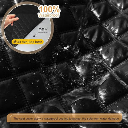 HDCAXKJ 100% Waterproof Reclining Sectional Couch Covers L Shape Recliner Sofa - Image 3
