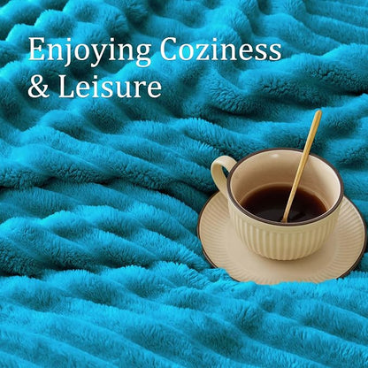 BEDELITE Ribbed Twin Blanket for Couch & Bed, Warm Yet Lightweight, Ribbed - Image 5