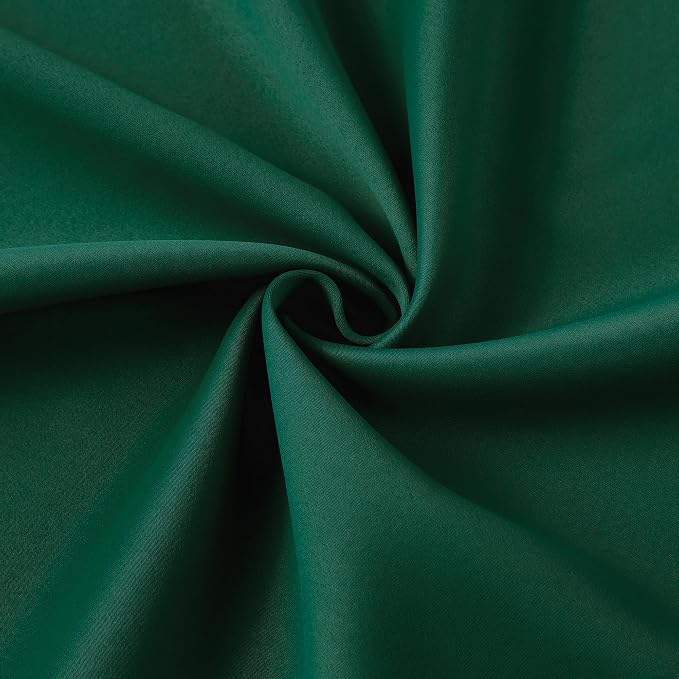 Dark Green Blackout Curtains 72 Inches Long, Pinch Pleated Drapes - Image 7