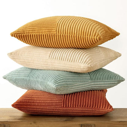 MIULEE Fall Teal-Orange Decorative Throw Pillow Covers 24x24 Inch Set of 4 Boho - Image 6