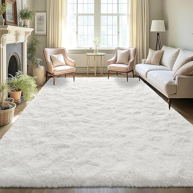 LOCHAS 8x10 Area Rugs Fluffy Living Room Carpets - Image 3