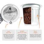 CAMBIO ROASTERS Pumpkin Spice Coffee Pods – Small Batch Medium Roast 100% Arabica Coffee Pod, Recyclable in Aluminum Pods – Keurig-Compatible, 60-Count