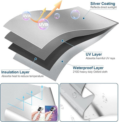 100% Blackout Curtains for Bedroom, Portable DIY Window Blinds, No Drill Window - Image 2