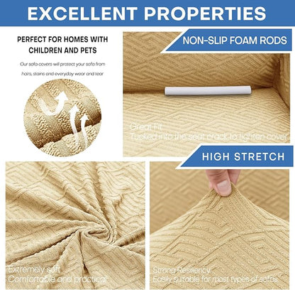 XINEAGE 2026 New Stretch Armchair Covers 1 Piece Chair Slipcovers Chair - Image 5