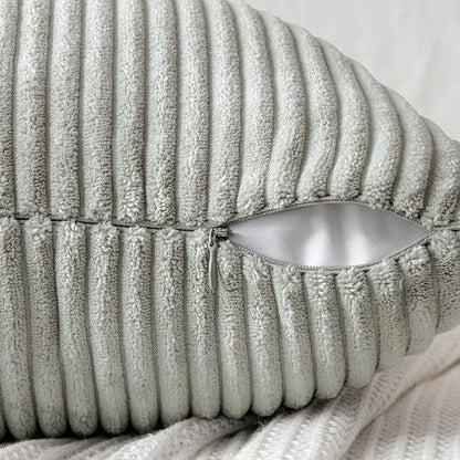 MIULEE Silver Grey Decorative Throw Pillow Covers - Image 3