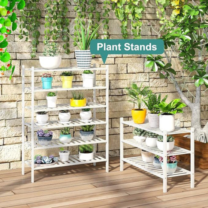 viewcare White Shoe Rack, 3-Tier Bamboo Wood Shoe Rack - Image 2