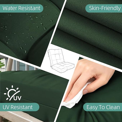Outdoor Chair Cushion, High Back Soft Seat Pad - Image 5