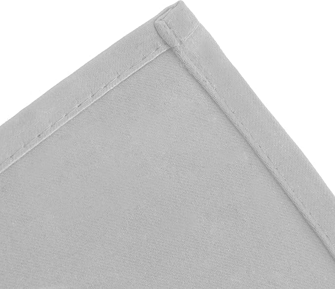 Blackout Curtains 66 x 95 inch/Light Grey Curtains Set of 2 Panels/Thermal - Image 8