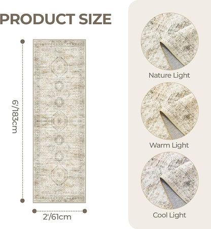 Washable Runner Rugs for Bedroom - Image 2