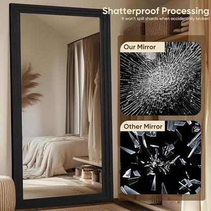 Full Length Mirror, Oversized Stand Up Mirrors Large Wall Mirrors, Wall Mounted - Image 5