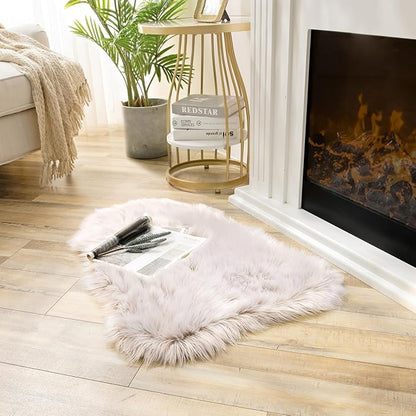 Ashler Faux Fur Rug, Fluffy Shaggy Area Rug Ultra Soft 2 x 3 Feet Sheepskin Fur - Image 2