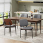 REONEY Dining Chairs Set of 4, Mid-Century Modern Upholstered PU Leather Chairs by REONEY