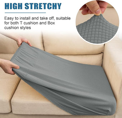 Water Repellent Sofa Cushion Slipcovers, Stretch Seat Cushion Covers Sofa Covers - Image 5