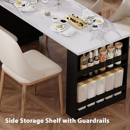 Kitchen Island with Extendable Dining Table - Image 7