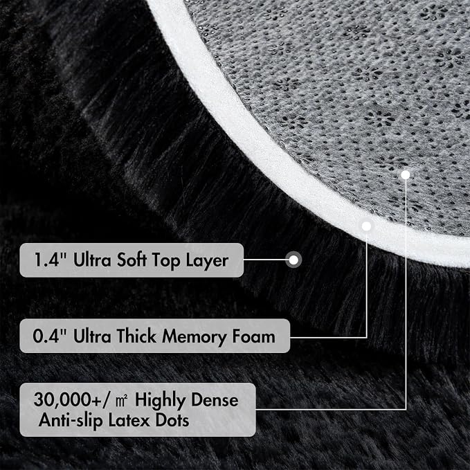 10x14 Ft Extra Large Shag Rugs for Living Room, Ultra Soft Fluffy Furry Area - Image 8