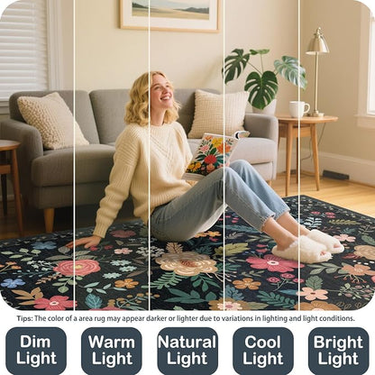Extra Large 10x14 Area Rug for Living Room, Washable Rugs for Dining Room - Image 4