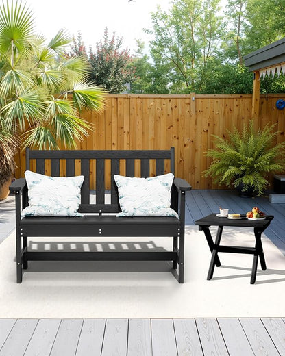 SERWALL Folding Outdoor Side Table Set of 4, Small Adirondack Side Table - Image 9