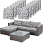 CALBODE 12PCS Waterproof Patio Sofa Covers by CALBODE