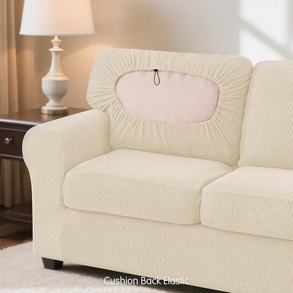 subrtex Slipcover Sets for Sofa, 7 Pieces Stretch Furniture Cover, Wear - Image 7