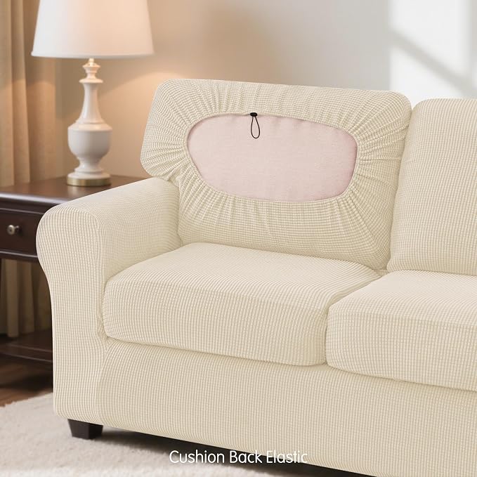 SUBRTEX 5 Pieces Stretch Sofa Slipcover Sets Couch Cover Sets Backrest Cushion - Image 7