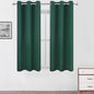 Green Blackout Curtains 34 x 54 Inch Length/Set of 2 Curtain Panels/Thermal by Lemomo