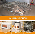 Cooling Rack - 10" & 8.3" 304 Stainless Steel Dish Rack for Cooking and Baking - Premium Steamer Rack, Canning Rack - Stackable Cake Cooling Rack - Set of 2